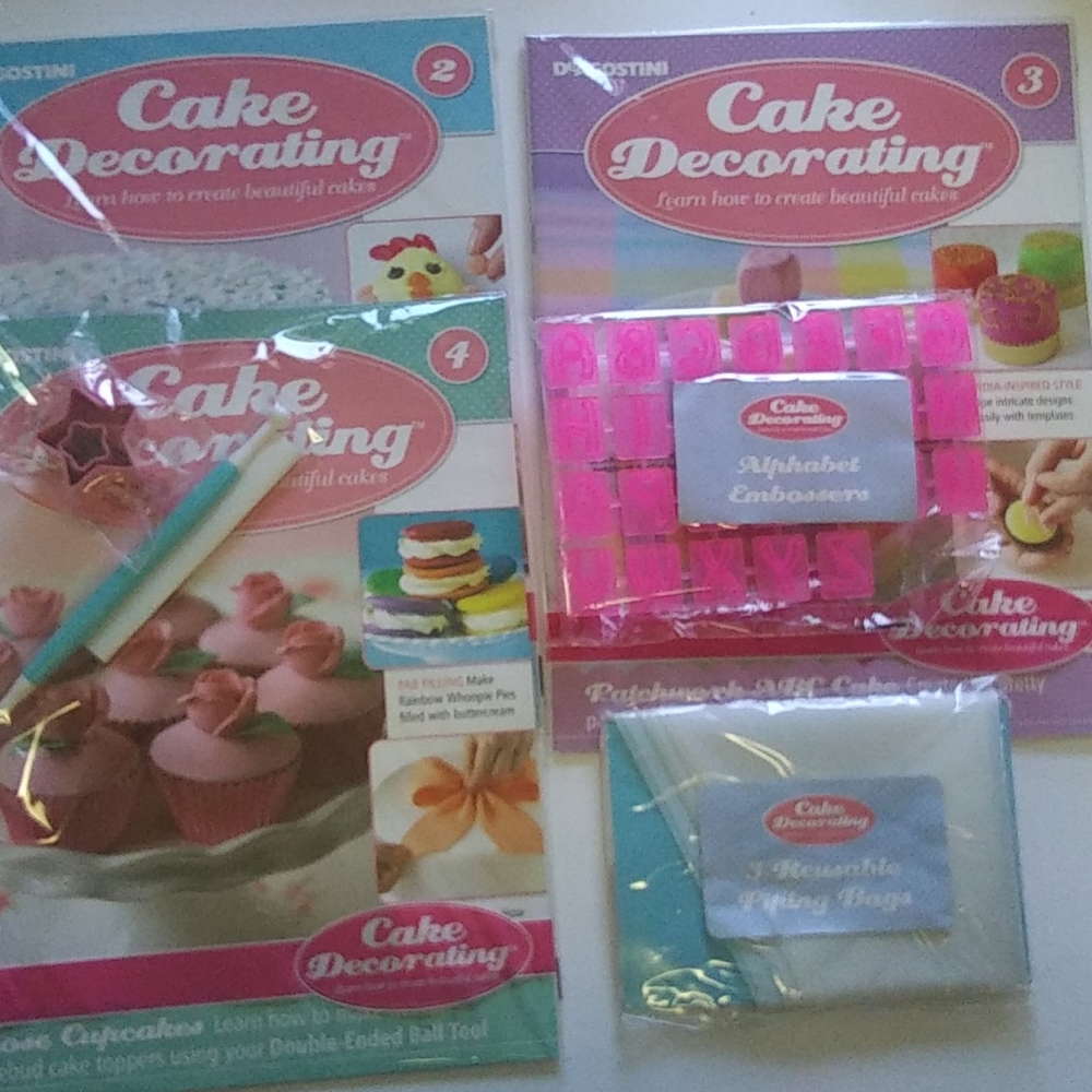 Cake decorating books and supplies